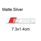 Audi Sline Logo Metal Car Sticker Emblem Badge Decal