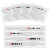 8pcs Dodge RAM Car Door Handle Bowl Wrist Transparent Protector Anti-collision Decal