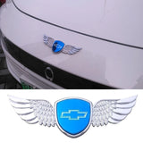 Chevrolet Logo Metal Wings Car Front Hood Bonnet Center Sticker Emblem