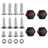 4pcs/set Subaru STI Logo Stainless Steel Car License Plate Bolts