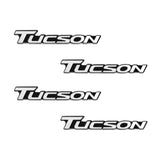 4pcs/set Hyundai Creta Elantra Getz IX35 Santafe Solaris Tucson Metal Car Stereo Sticker Auto Audio Emblem Decal
