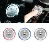 Citroen Diamond Car Engine One-click Start Stop Button Cover Sticker
