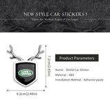 Land Rover ABS Deer Car Rear Sticker Shield Trunk Emblem Badge Decal
