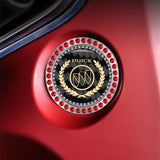 Buick Carbon Fiber Car Engine One-click Start Stop Button Cover Sticker