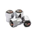 4pcs/set Chevrolet Corvette Car Air Valve Stem Cap Auto Tyre Valve Covers