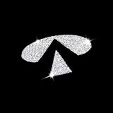 Infiniti Crystal Diamond Car Steering Wheel Center Emblem Sticker