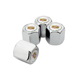 4pcs/set Cadillac Car Air Valve Stem Cap Auto Tyre Valve Covers