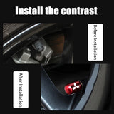 4pcs/set Mitsubishi Car Air Valve Stem Cap Anti Dirty Tyre Valve Covers