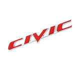 3D Metal Car Emblem Badge Sticker for Civic Logo Rear Tail Trunk Letter Stickers Decals Auto Accessories Car Styling