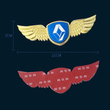 Renault Logo Metal Wings Car Front Hood Bonnet Center Sticker Emblem