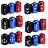 4pcs/set Chevrolet Corvette SS Car Air Valve Stem Cap Anti Dirty Tyre Valve Covers