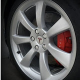 4pcs/set 56mm Tesla ABS Car Wheel Hub Center Caps Covers