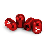 4pcs/set Mitsubishi Car Air Valve Stem Cap Anti Dirty Tyre Valve Covers