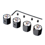 4pcs/set Ford Mustang Anti-Theft Car Air Valve Stem Cap Auto Tyre Valve Covers