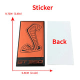 Ford Shelby GT350 Logo Metal Car Sticker Decal Auto Front Hood Grille Emblem Badge