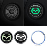 Mazda Luminous Car Engine One-click Start Stop Button Cover Sticker