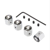 4pcs/set Peugeot Anti-Theft Car Air Valve Stem Cap Auto Tyre Valve Covers