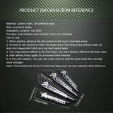 4pcs/set Citroen Carbon Fiber Car Door Anti-Scratch Sticker Door Side Protection Bumper Strips