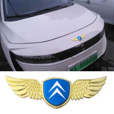 Citroen Metal Wings Car Front Sticker Emblem Badge Decal