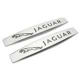 2pcs Jaguar Metal Car Fender Side Badge Decal Rear Emblem Sticker