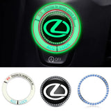 Lexus Luminous Car Engine One-click Start Stop Button Cover Sticker