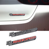 Mazda MS Mazdaspeed Logo Metal Car Rear Sticker Decal Auto Body Fender Side Emblem Badge