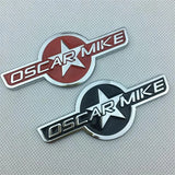 Jeep OSCARMIKE Metal Car Side Body Fender Sticker Trunk Emblem Badge Decal