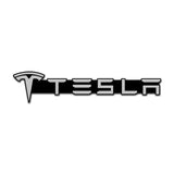 4pcs/set Tesla Metal Car Stereo Sticker Auto Audio Emblem Decal