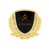 Citroen Metal Diamond Car Rear Sticker Trunk Emblem Badge Decal