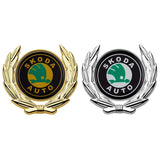Skoda Metal Car Rear Sticker Auto Window Emblem Badge Decal