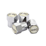 4pcs/set Jeep Car Air Valve Stem Cap Auto Tyre Valve Covers