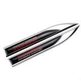 2pcs Mazda Logo Metal Car Sider Fender Sticker Emblem Badge
