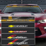 130x21cm Chevrolet Car Front Trunk Windshield Sunshade Sticker Decal