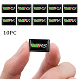 10pcs Skoda VRS Logo Epoxy Car Armrest Button Sticker