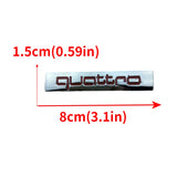 Audi Quattro Car Front Grille Emblem Badge
