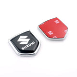 2PCS Suzuki Metal Car Rear Sticker Shield Trunk Emblem Badge Decal