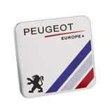 Peugeot Aluminum Alloy Car Body Sticker Nameplate Rear Emblem Badge Decal