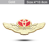Toyota Metal Wings Car Rear Sticker Auto Window Emblem Badge Decal
