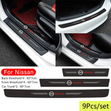 Nissan Carbon Fiber Car Door Threshold Scratch Proof Sticker Decal