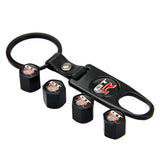 4pcs/set Nissan Nismo GTR Z Car Air Valve Stem Cap Auto Tyre Valve Covers with Keychain