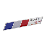 Peugeot Aluminum Alloy Car Body Sticker Nameplate Rear Emblem Badge Decal