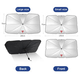 Tesla Car Front Windshield Sunshade Umbrella Sun Shade Cloth Cover