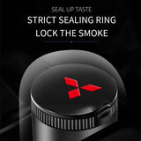 Mitsubishi Metal Car Ash Tray Auto Ashtray Cigarette Holder Box with LED Light