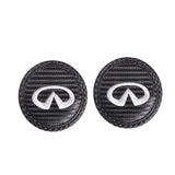 2pcs/set Infiniti Carbon Fiber Car Water Coaster Non-slip Mat