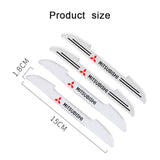 4pcs Mitsubishi Car Door Bumper Strip Anti-collision Protection Sticker