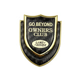 Land Rover Shield Carbon Fiber Car Rear Sticker Window Emblem Badge Decal