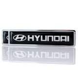 2pcs/set Hyundai Logo Metal Car Side Sticker Auto Emblem Badge