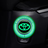 Toyota Luminous Car Engine One-click Start Stop Button Cover Sticker