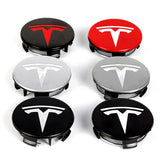 4pcs/set 56mm Tesla ABS Car Wheel Hub Center Caps Covers