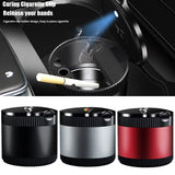Abarth Metal Car Ash Tray Auto Ashtray Cigarette Holder Box with LED Light
